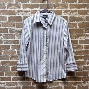 ❣️5|$25❣️Westbound Purple and White Striped Men's Shirt